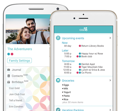 Sign up for Cozi, styled by Erin Condren