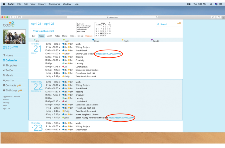 How to Add Links to Your Cozi Calendar Events Cozi Family Organizer